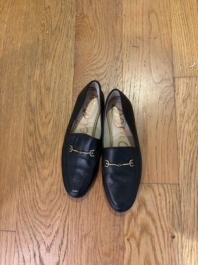 Sam Edelman Black Leather Women's Bit Loafers